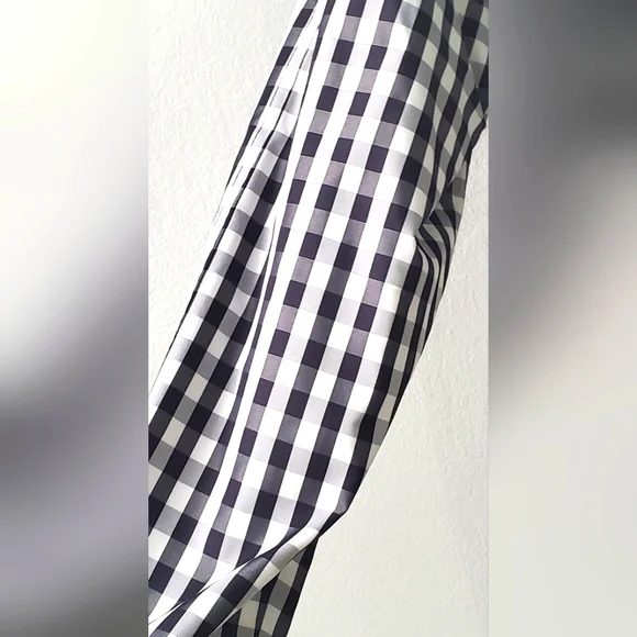 ANNE KLEIN-size 10- plaid trench coat - Knee Length Belted - Picture 8 of 12